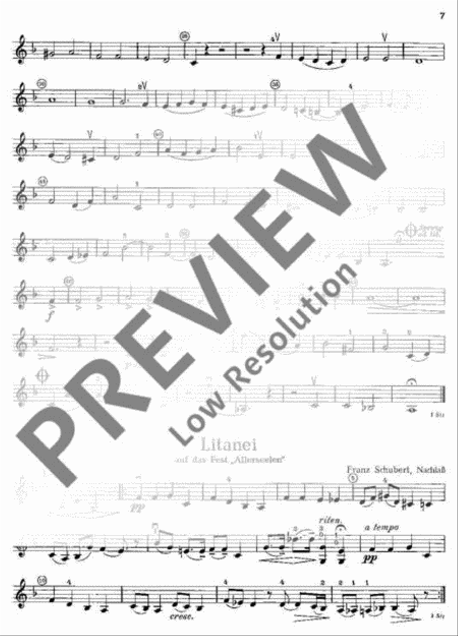 Musik zur Feier Violin scores gallery preview page 8
