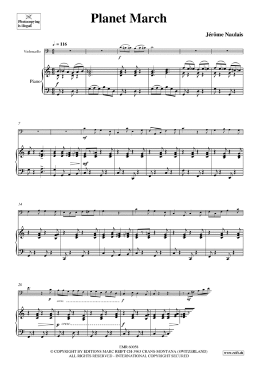 Planet March Planet March Piano Accompaniment scores gallery preview page 5