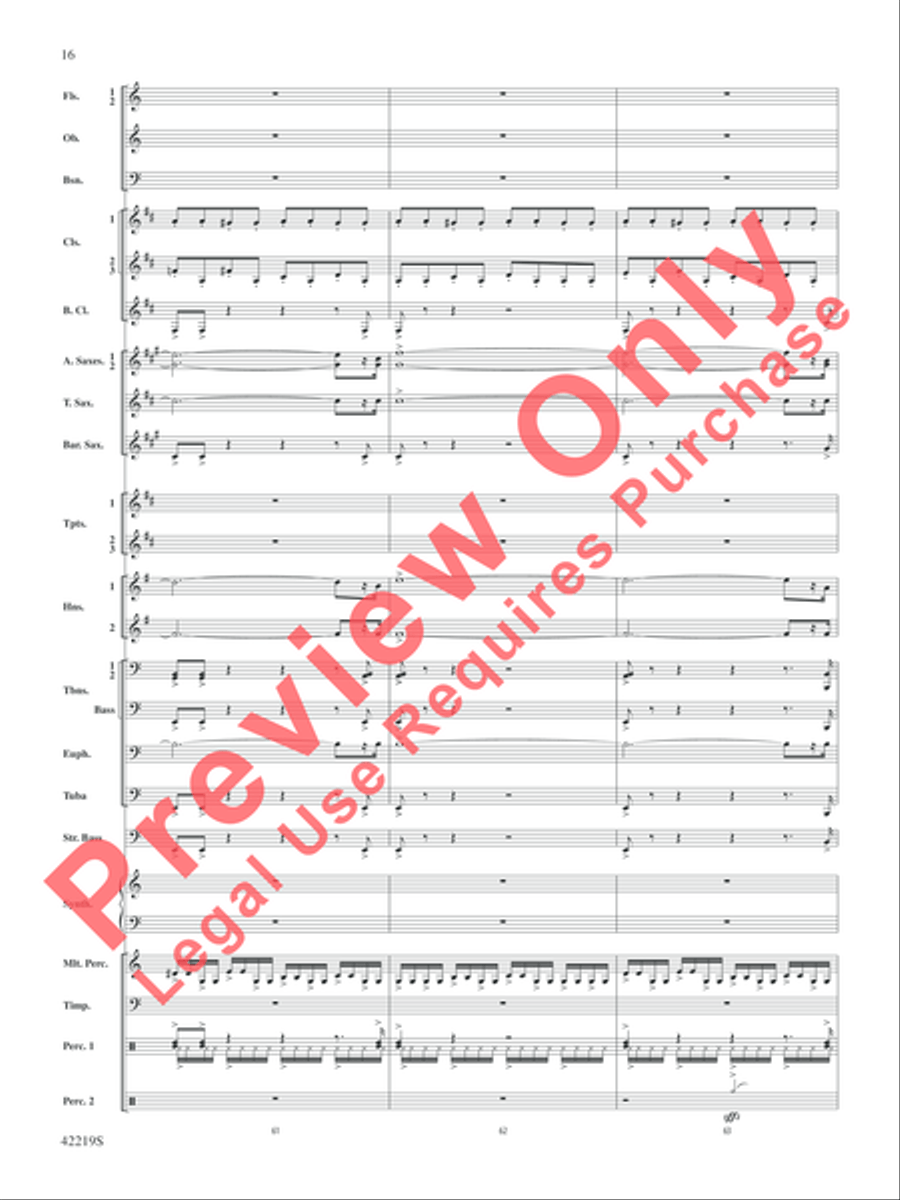Man of Steel, Suite from Man of Steel, Suite from Concert Band scores gallery preview page 17