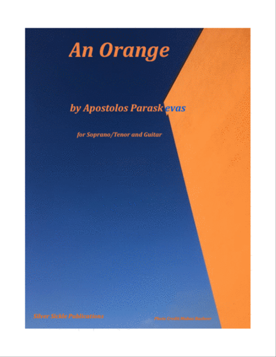 An Orange for Soprano/Tenor and Guitar Guitar scores gallery preview page 1
