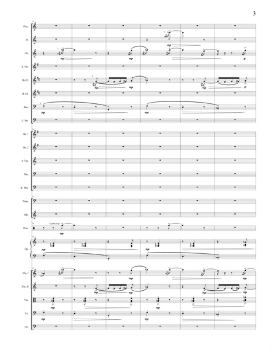 E. Chabrier - Impromptu, orchestrated by A. Leytush Full Orchestra scores gallery preview page 3