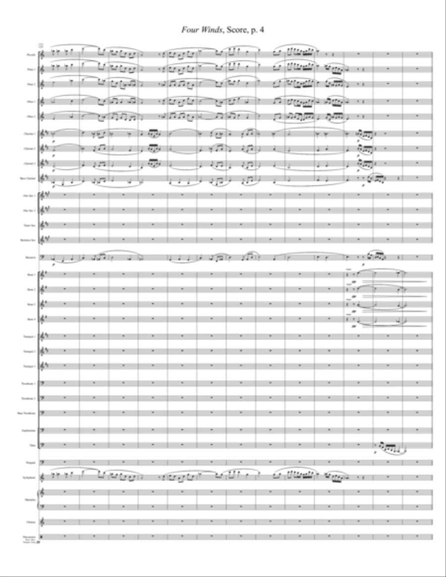 Four Winds Large Ensemble scores gallery preview page 4