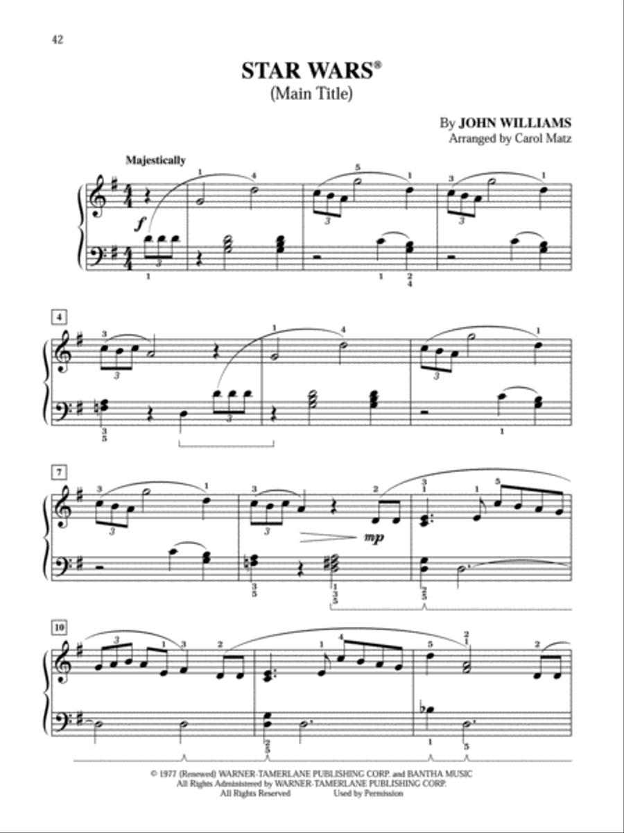 Greatest Movie Hits (Big Note Piano) Easy Piano scores gallery preview page 5