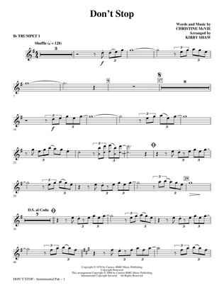 Don't Stop - Bb Trumpet 1