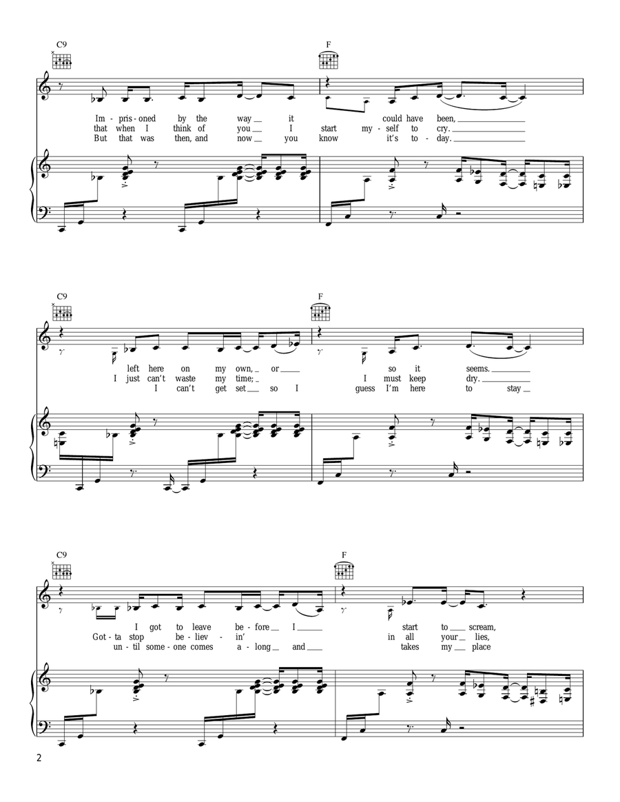 Feelin' Alright Piano, Vocal, Guitar scores gallery preview page 2