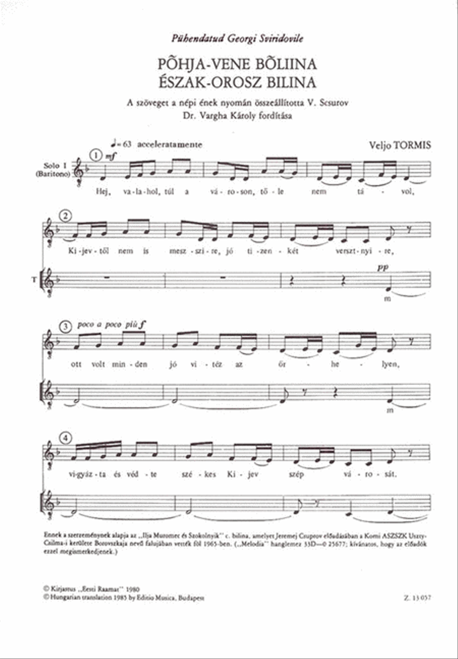 Orosz bilina A Cappella scores gallery preview page 2
