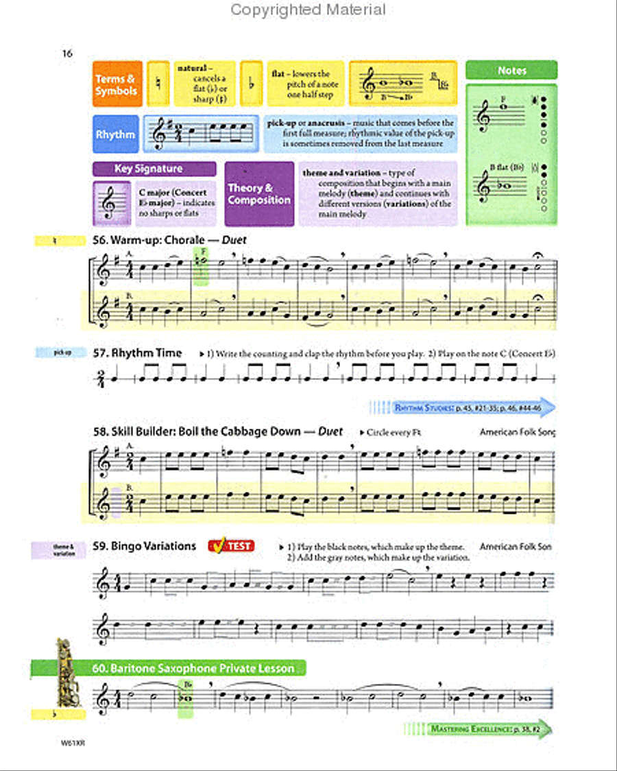 Tradition of Excellence Book 1 - Eb Baritone Saxophone Concert Band Methods scores gallery preview page 6