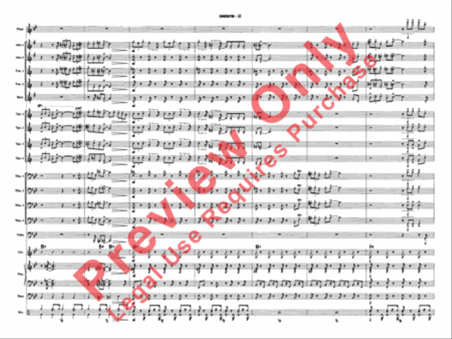 Blues in the Night Jazz Ensemble scores gallery preview page 13