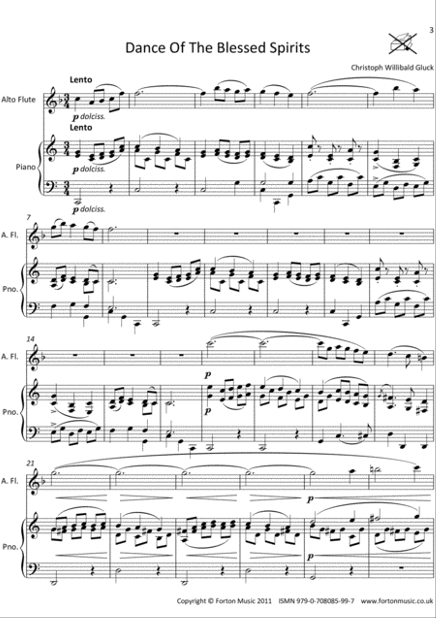Solos for Alto Flute Book 4 Flute Solo scores gallery preview page 3