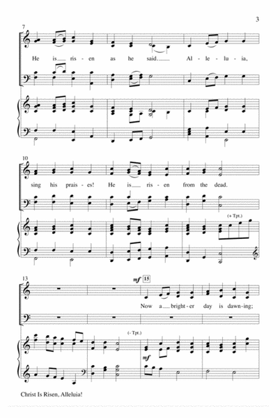 Christ Is Risen, Alleluia!-SATB image number null