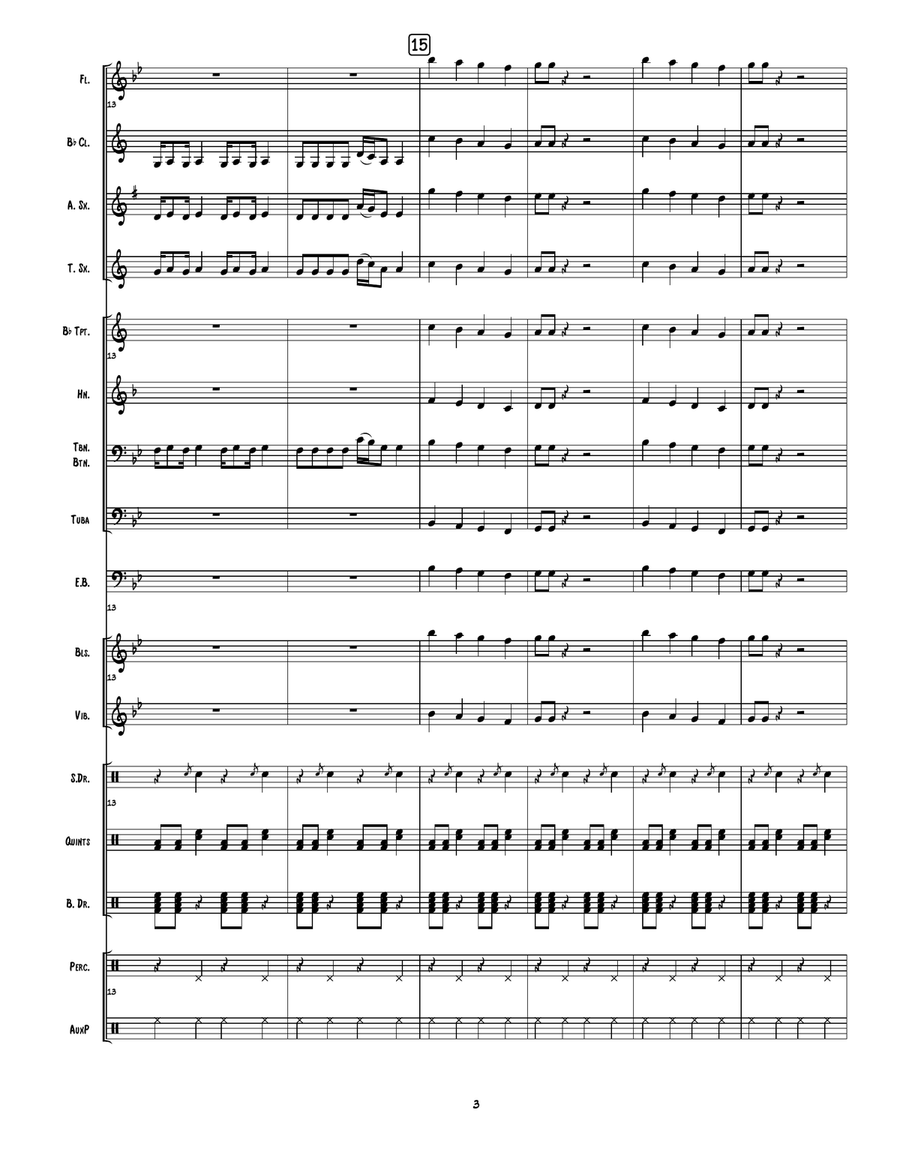 We Will Rock You Marching Band scores gallery preview page 4