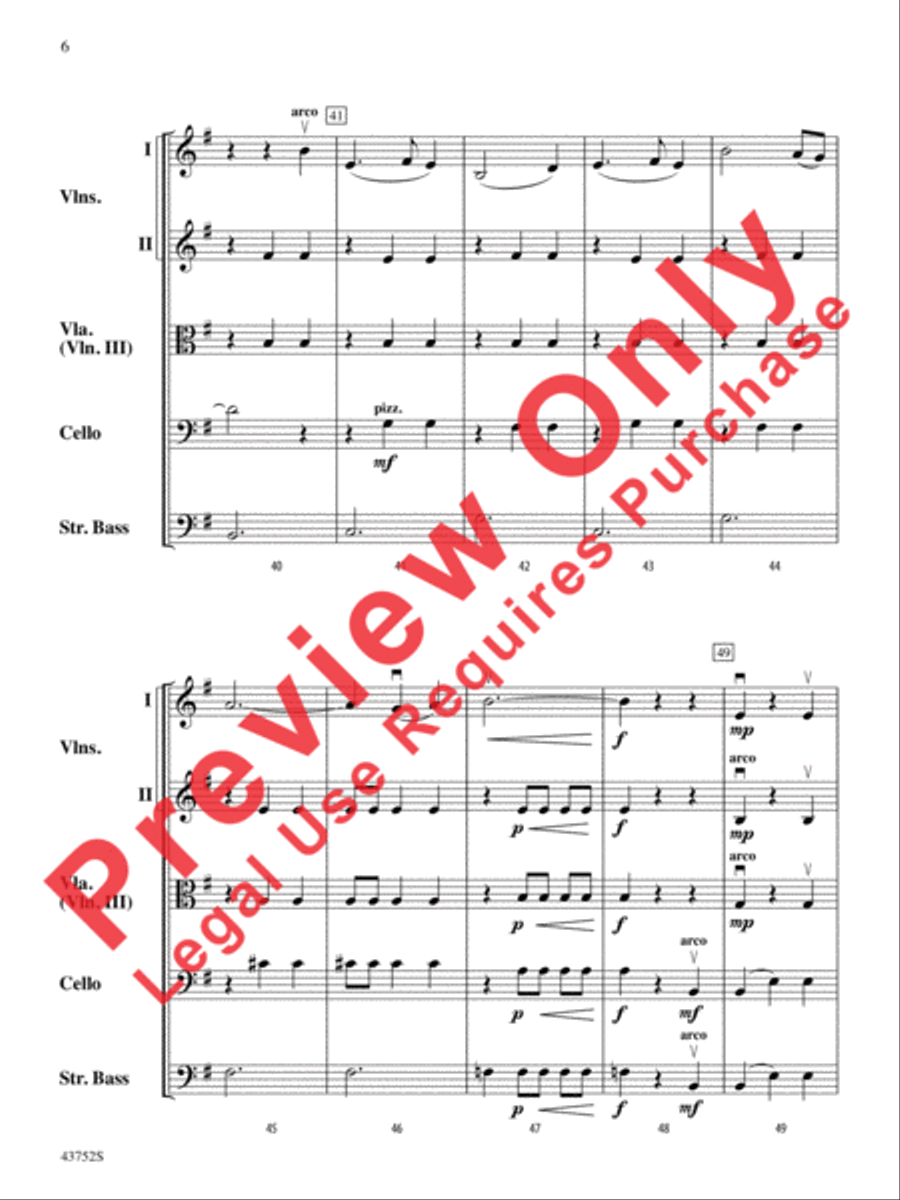 Moonlight Shadows Moonlight Shadows String Orchestra scores gallery preview page 7