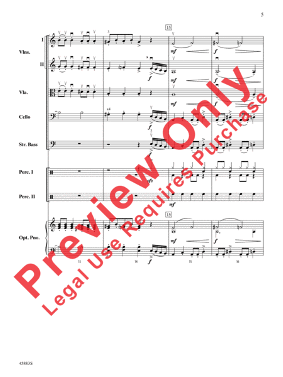 Secret Agent Sugar Plum Secret Agent Sugar Plum String Orchestra scores gallery preview page 5