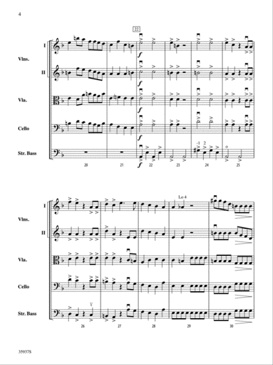 Mozart Requiem -- Dies Irae: Score String Orchestra scores gallery preview page 4