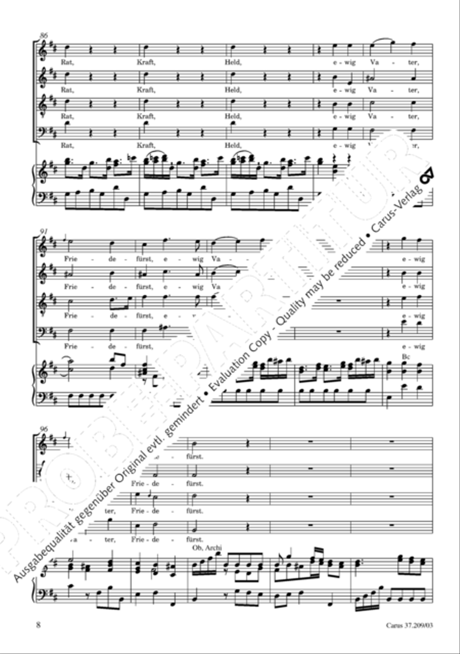 For us a child is born (Uns ist ein Kind geboren) STB scores gallery preview page 9