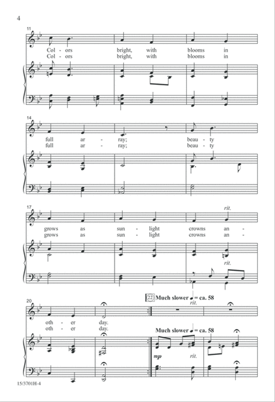 Three Hungarian Folk Songs Unison Choir scores gallery preview page 4