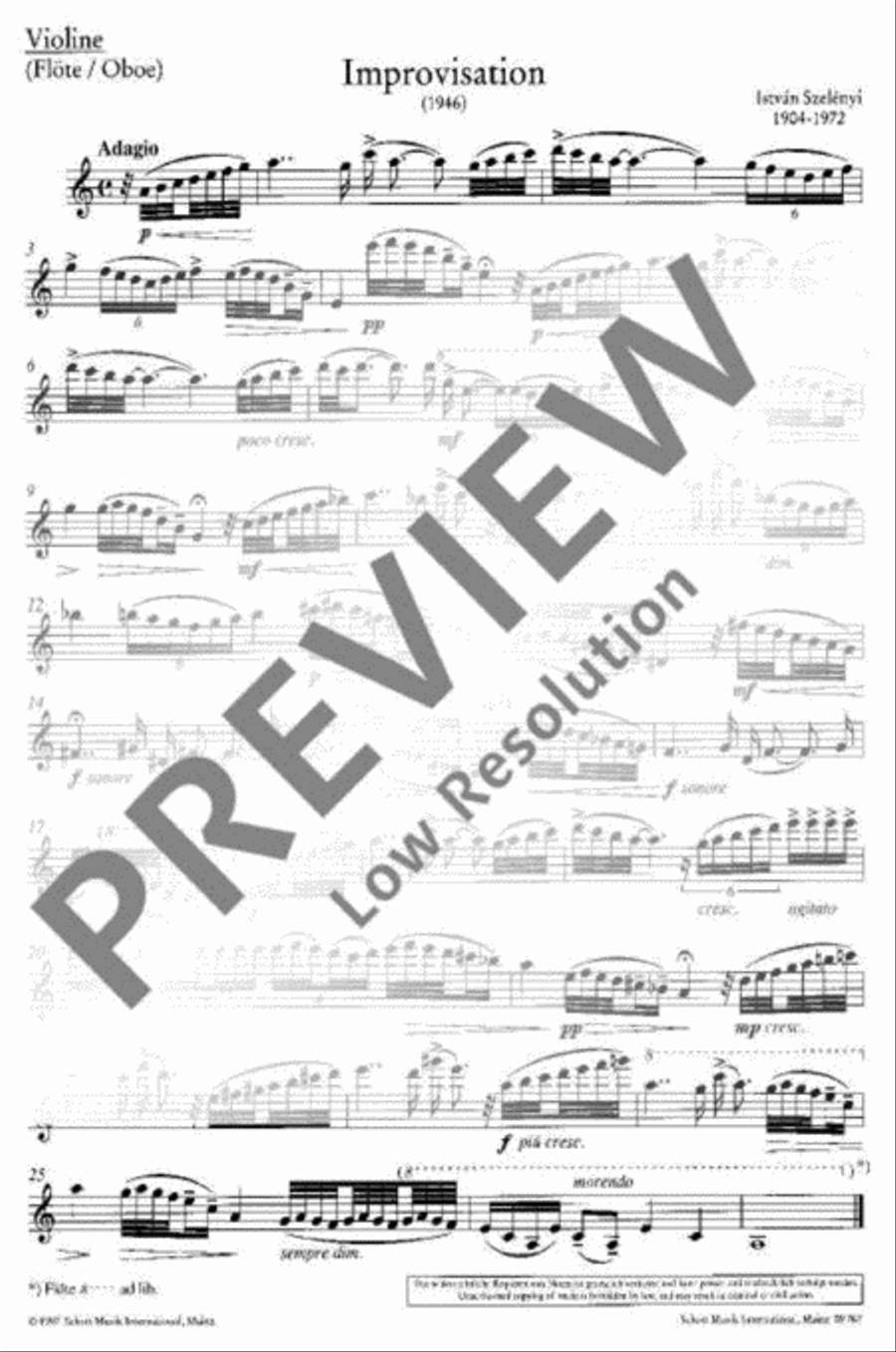 Improvisation Flute scores gallery preview page 4