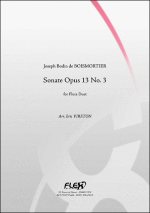 Book cover for Sonata Opus 13 No. 3