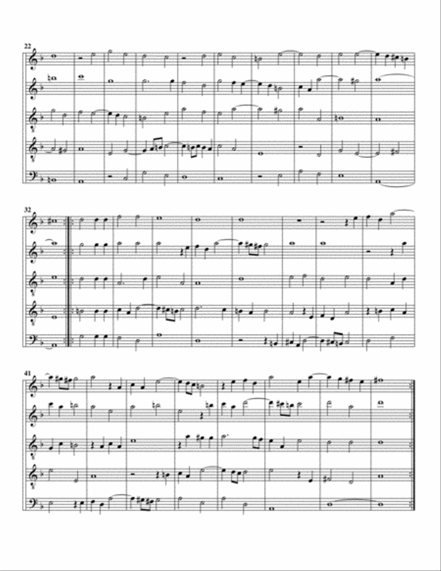 Pavan & Galliard a5 (arrangement for 5 recorders) Recorder scores gallery preview page 2