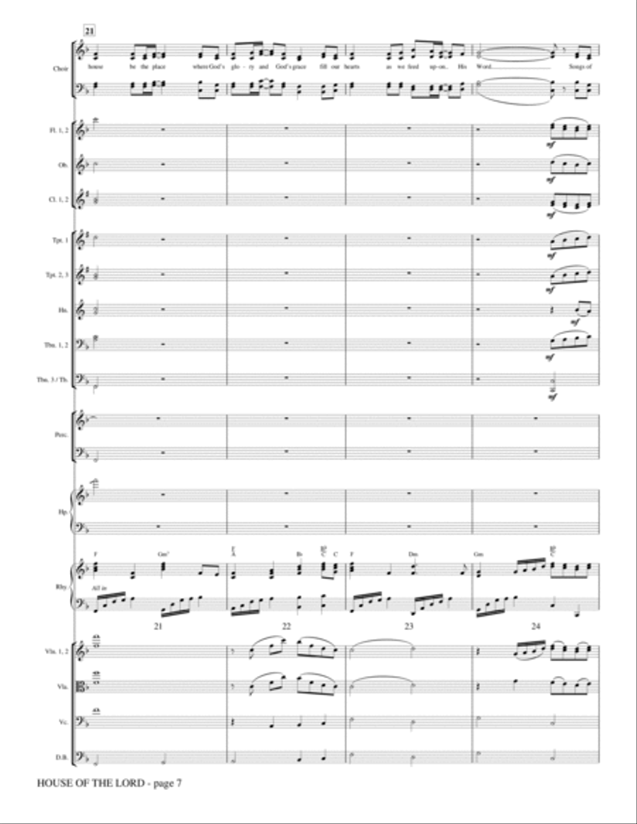 House Of The Lord - Full Score Choir scores gallery preview page 6
