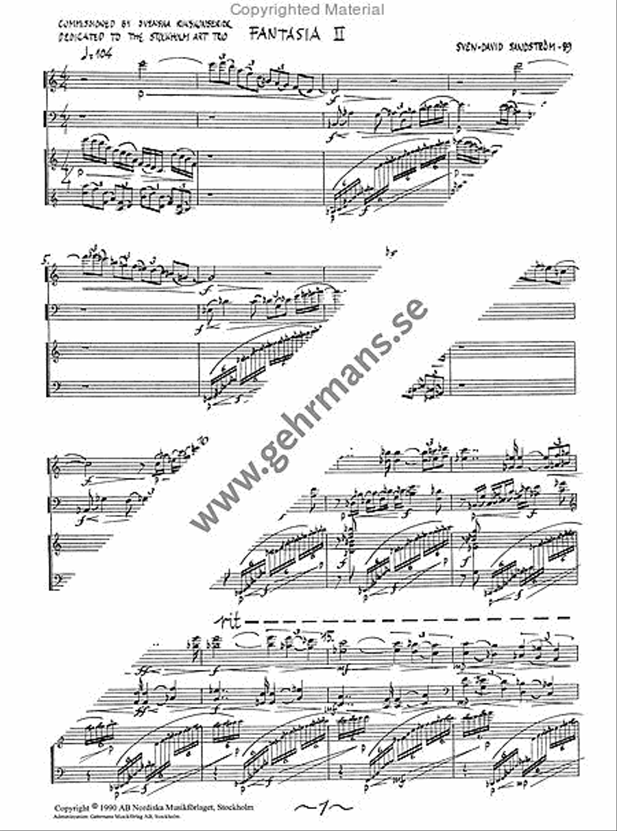 Fantasia II Fantasia II Piano Trio scores gallery preview page 2