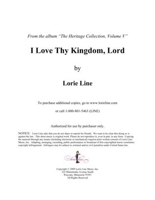 Book cover for I Love Thy Kingdom, Lord