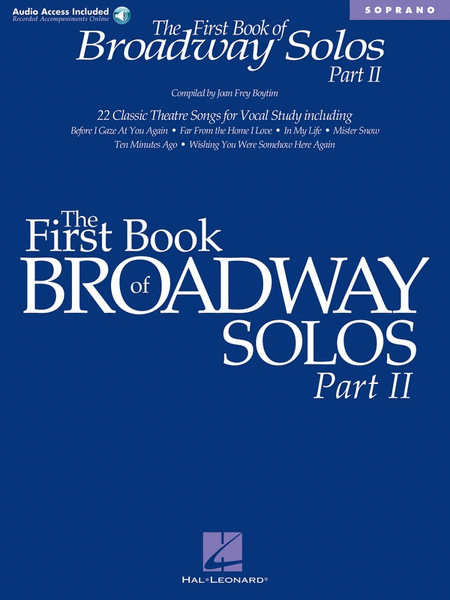 First Book Of Broadway Solos Ii Sop Book/CD