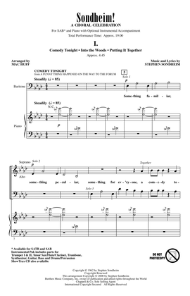 Book cover for Sondheim! A Choral Celebration (Medley) (arr. Mac Huff)