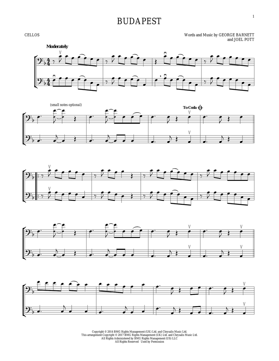 Budapest Budapest String Duet scores gallery preview page 1