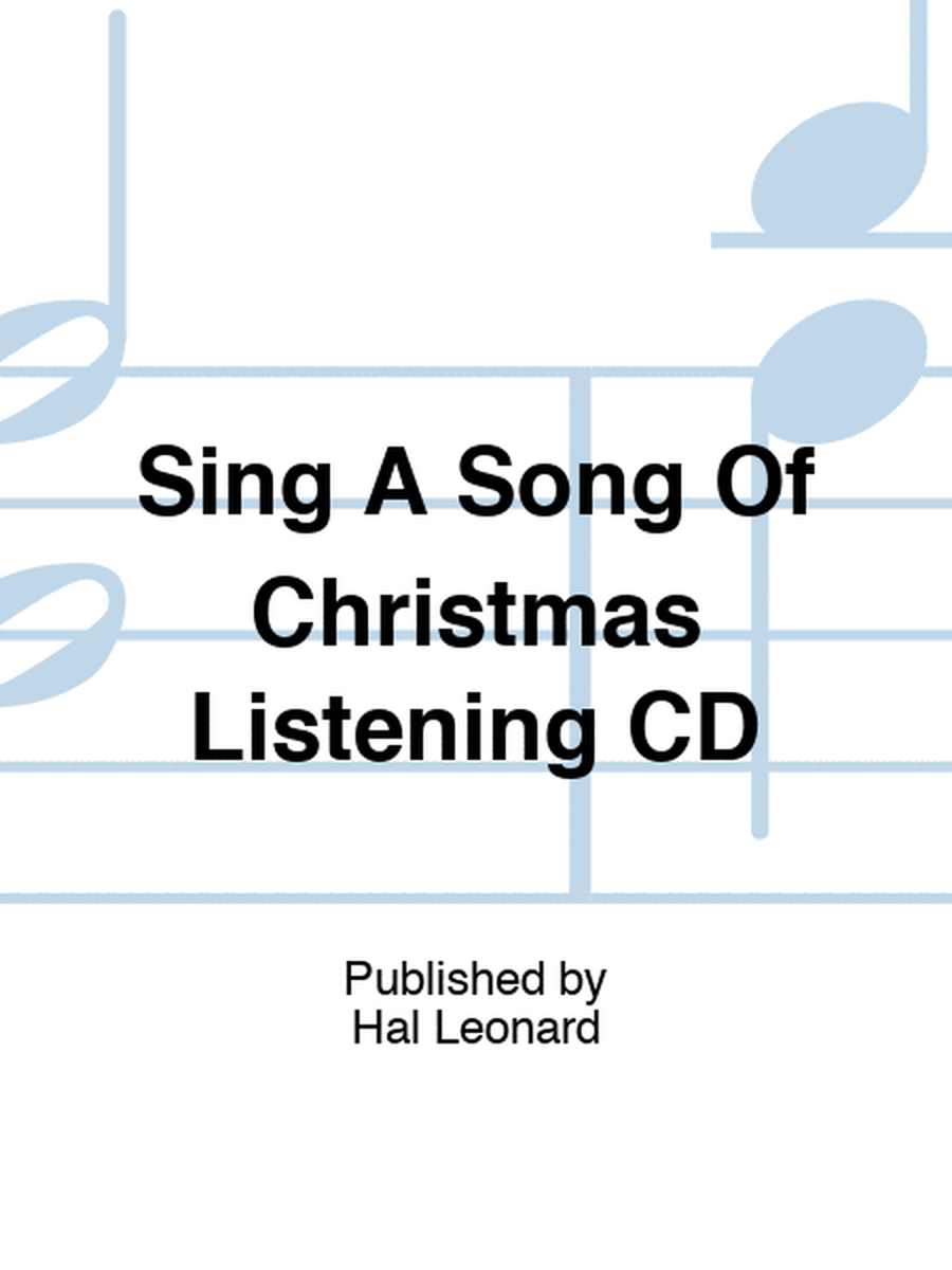 Sing A Song Of Christmas Listening CD