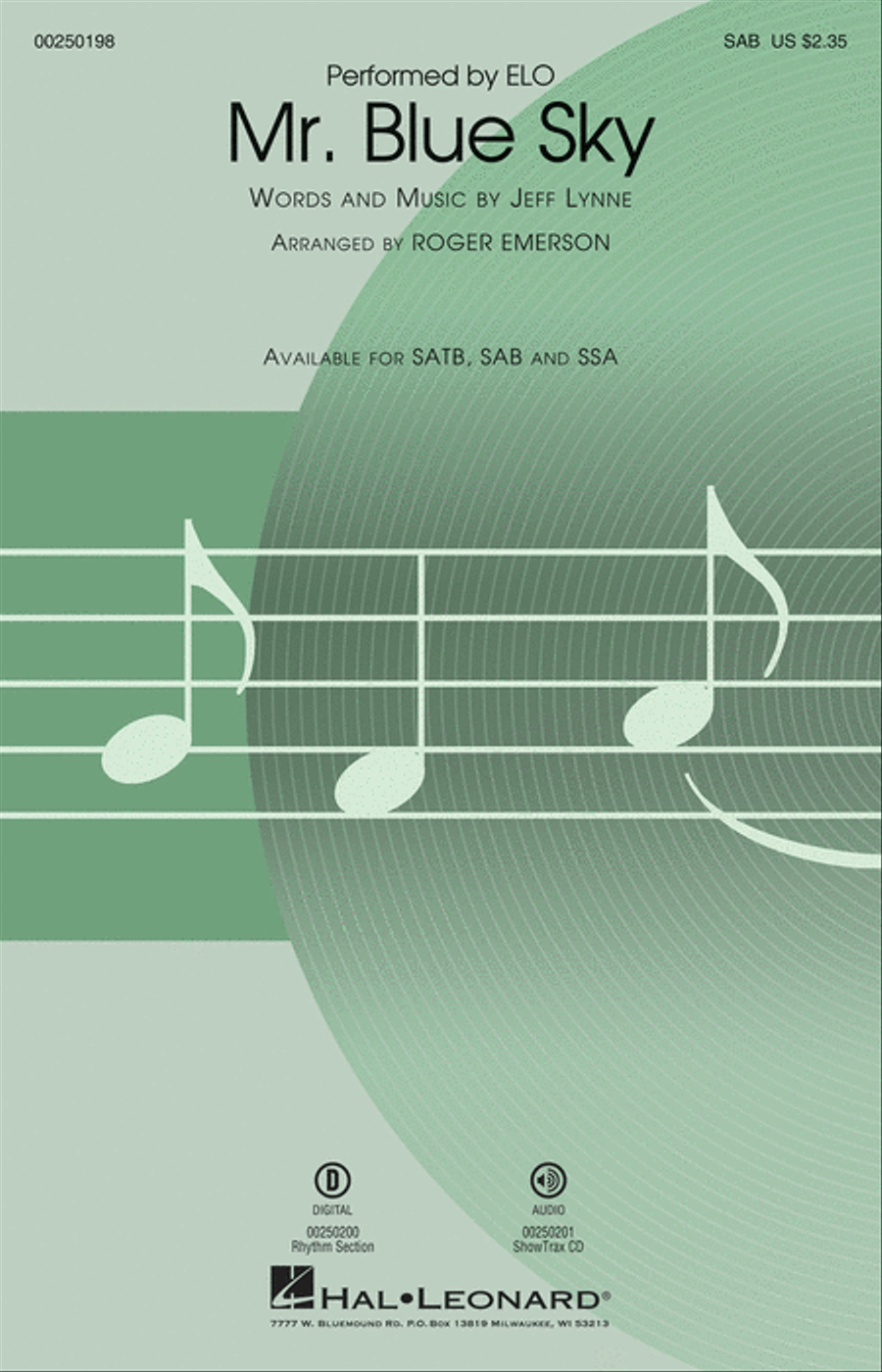 Mr. Blue Sky 3-Part scores gallery preview page 1