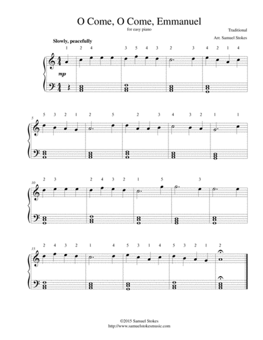 O Come, O Come, Emmanuel - for easy piano image number null