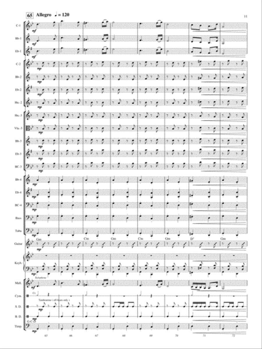Hungarian Dance No. 5 Concert Band scores gallery preview page 10