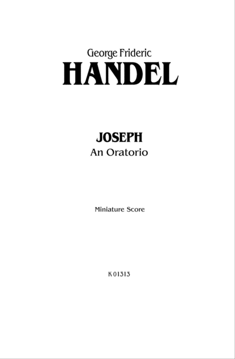 Joseph (1744) Choir scores gallery preview page 2