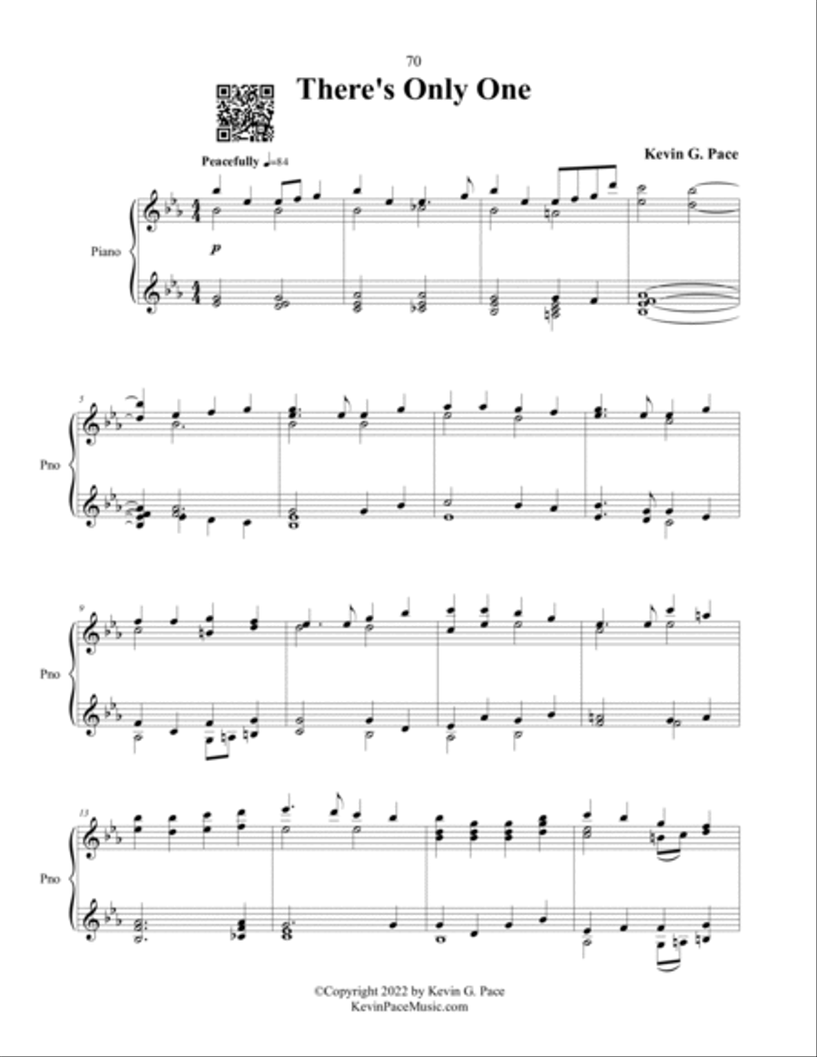 There's Only One, piano solo Piano Solo scores gallery preview page 2