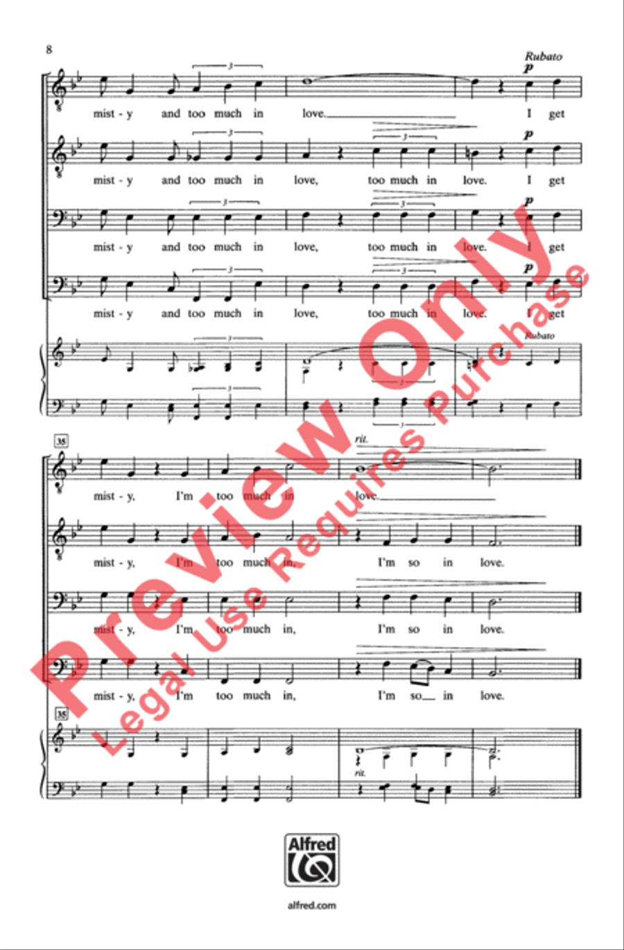 Misty 4-Part scores gallery preview page 8