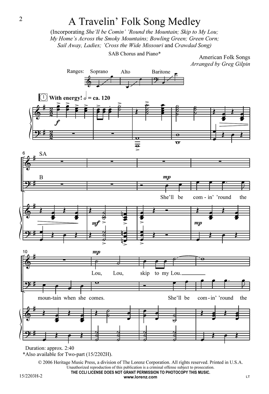 A Travelin' Folk Song Medley