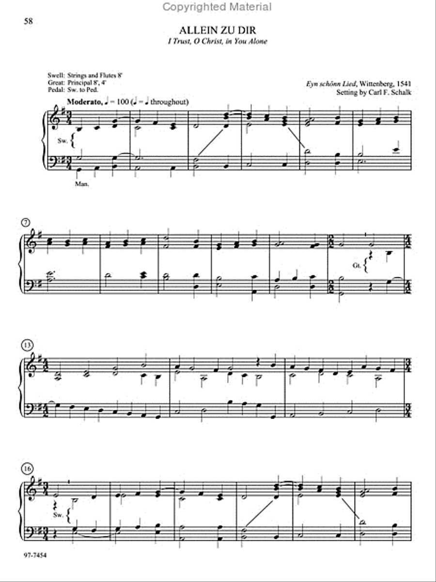 Hymn Prelude Library: Lutheran Service Book, Vol. 1 (A) Organ scores gallery preview page 9