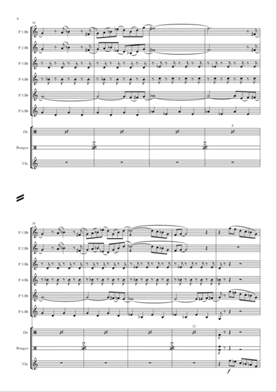 The Pink Panther Concert Band scores gallery preview page 4