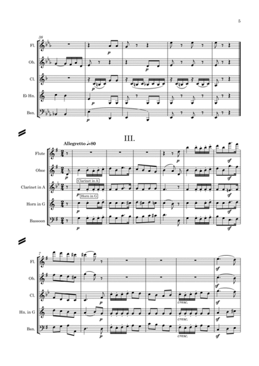 Mendelssohn: Sechs Kinderstücke (6 Christmas Pieces) Op.72 Complete Nos.1 to 6 - wind quintet image number null