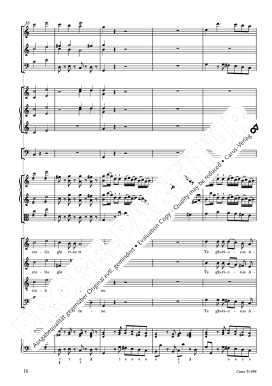 Te Deum Te Deum 4-Part scores gallery preview page 17