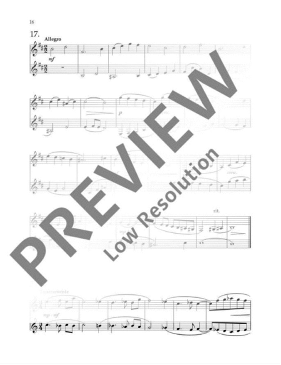 Clarinet Sight-Reading 2 Clarinet Solo scores gallery preview page 17