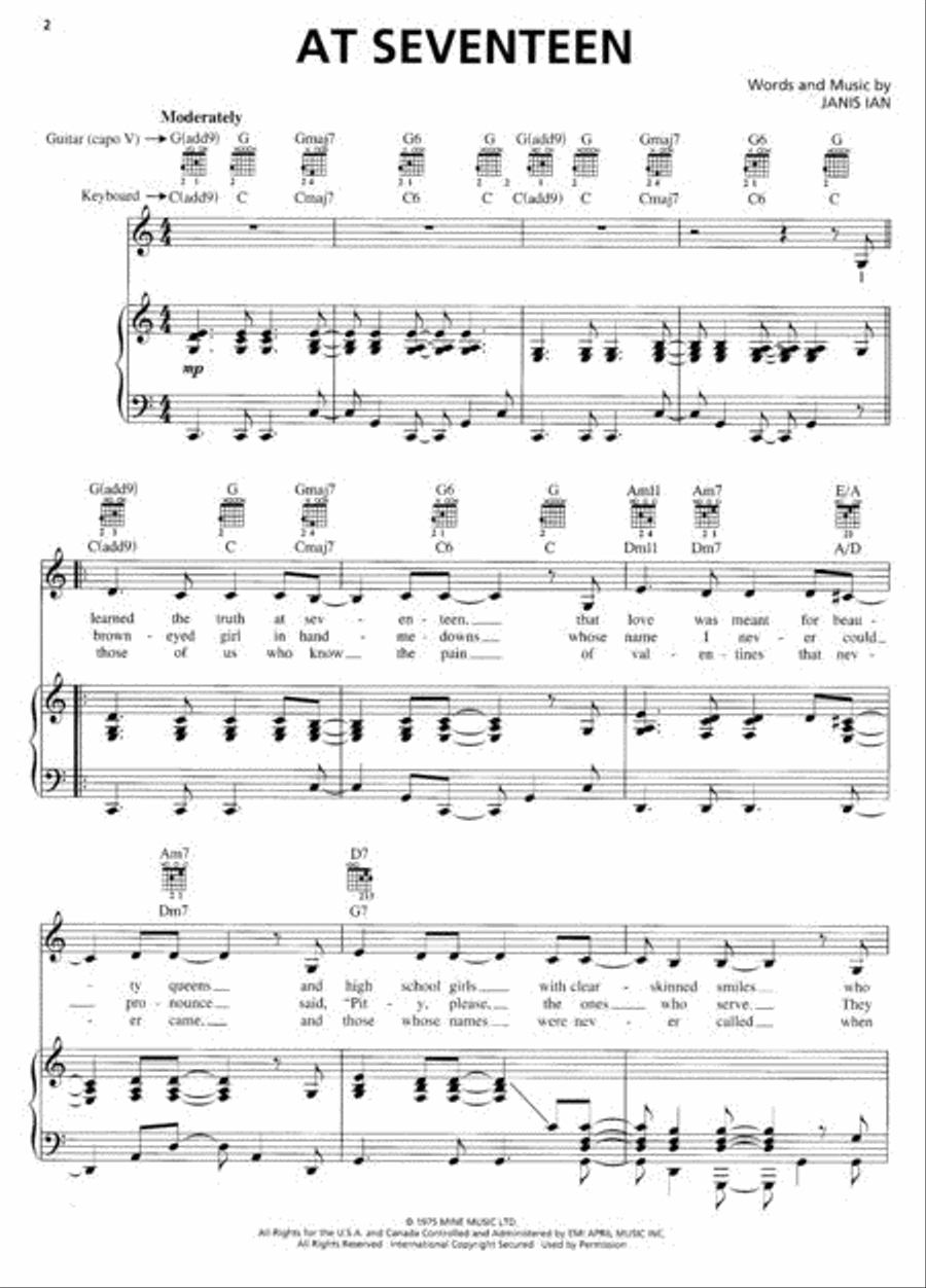 At Seventeen Voice scores gallery preview page 2