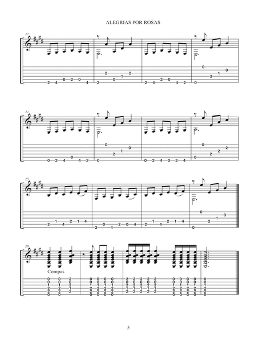 Flamenco Studies: Falsetas de mi Padre Acoustic Guitar scores gallery preview page 11