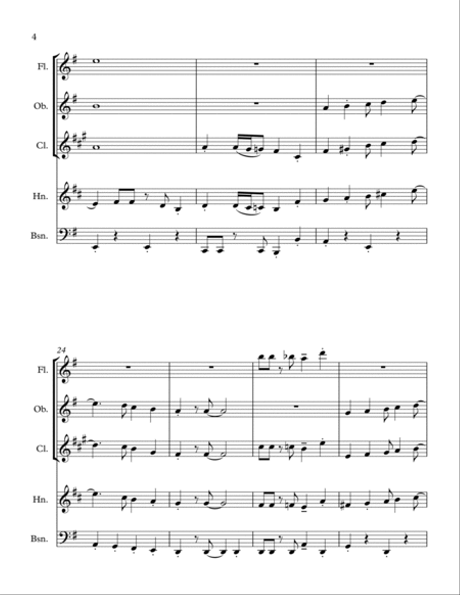Puttin' On The Ritz Puttin' On The Ritz Woodwind Quintet scores gallery preview page 4