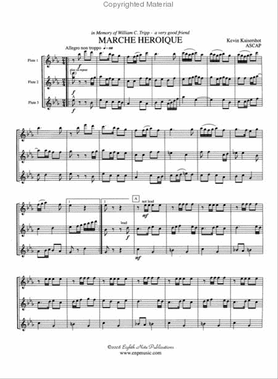 Marche Heroique Small Ensemble scores gallery preview page 2