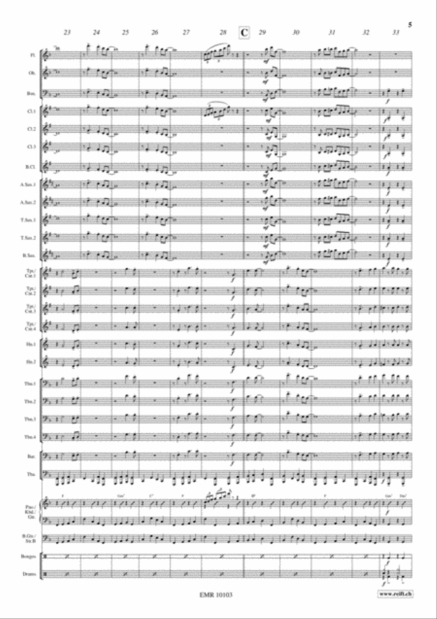 Rush Hour Concert Band scores gallery preview page 6