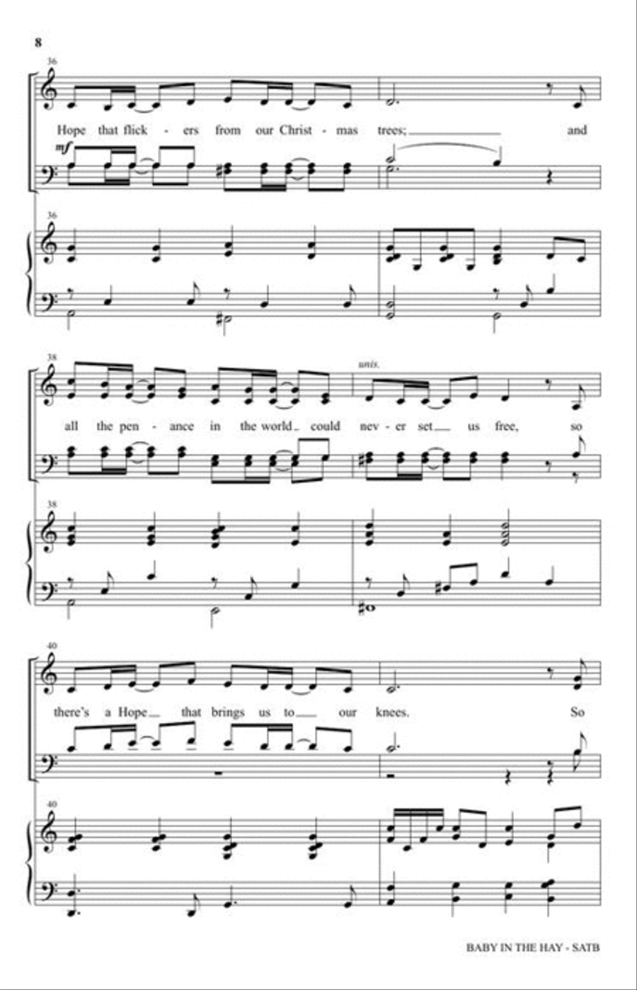 Baby in the Hay Baby in the Hay 4-Part scores gallery preview page 5