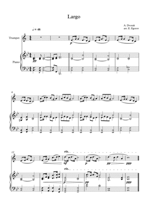 Largo (The New World), Antonin Dvorak, For Trumpet & Piano