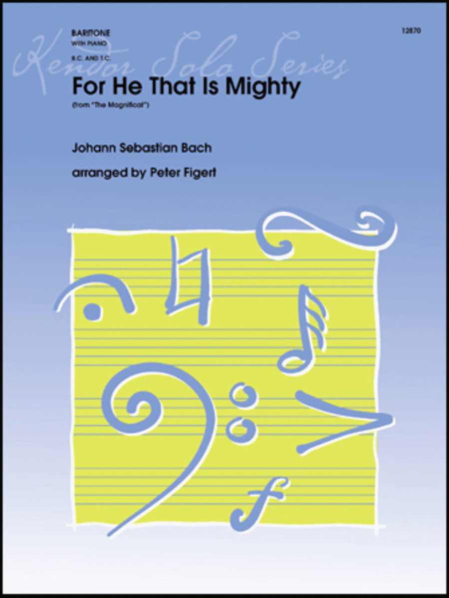 For He That Is Mighty (from 'The Magnificat') Baritone Horn scores gallery preview page 1